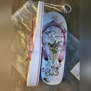 Disney Tinkerbell Rhinestone Flip Flops🧚‍♀️🦋